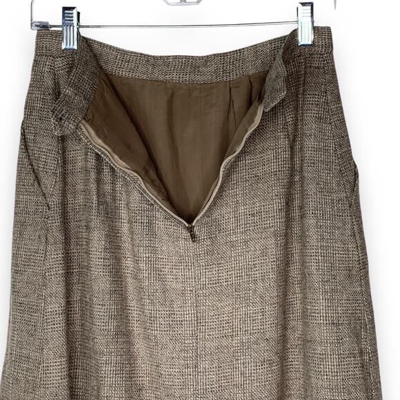 Vintage 70s Wool Suit 2 Piece Skirt Blazer Peabody House Houndstooth Size 11 12 - Picture 6 of 15